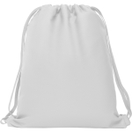 Mochila de cordão estilo desportivo de poliéster 150 g/m2 cor branco segunda vista