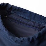 Mochila de cordão estilo desportivo de poliéster 150 g/m2 cor azul-marinho vista detalhe 2