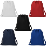 Mochila de cordão estilo desportivo de poliéster 150 g/m2 cor azul-marinho vista detalhe 4
