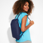 Mochila de cordão estilo desportivo de poliéster 150 g/m2 cor azul-marinho vista detalhe 5