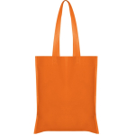 Saco non-woven com asas compridas termosseladas e resistência 6 kg cor cor-de-laranja segunda vista