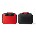 Porta-documentos acolchoado de poliéster ideal para portátil cor vermelho vista detalhe 4
