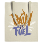 Saco de algodão natural com asa comprida 140 g/m2 cor natural vista detalhe 2