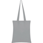 Saco de tecido de algodão com asa comprida em várias cores cor cinzento primeira vista de uso