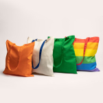 Saco de tecido de algodão com asa comprida em várias cores cor cor-de-rosa vista detalhe 2