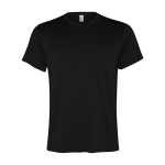 T-shirt técnica poliéster reciclado para homem 100 g/m2 Roly Direct Slam cor preto segunda vista