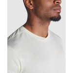 T-shirt técnica poliéster reciclado para homem 100 g/m2 Roly Direct Slam cor verde suave vista detalhe 2