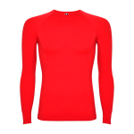 T-shirt térmica sem costuras adaptável 200 g/m² Roly Direct Prime cor vermelho segunda vista