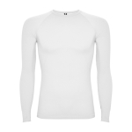 T-shirt térmica sem costuras adaptável 200 g/m² Roly Direct Prime cor branco segunda vista