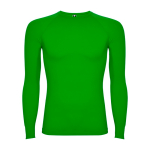 T-shirt térmica sem costuras adaptável 200 g/m² Roly Direct Prime cor verde segunda vista