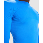 T-shirt térmica sem costuras adaptável 200 g/m² Roly Direct Prime cor azul real vista detalhe 3