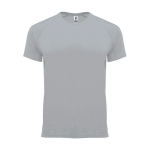 T-shirt técnica manga curta tecido control dry 135 g/m2 Roly Direct Bahrain cor cinzento segunda vista