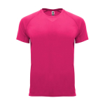 T-shirt técnica manga curta tecido control dry 135 g/m2 Roly Direct Bahrain cor cor-de-rosa segunda vista