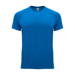 T-shirt técnica manga curta tecido control dry 135 g/m2 Roly Direct Bahrain cor azul real segunda vista