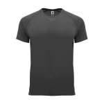 T-shirt técnica manga curta tecido control dry 135 g/m2 Roly Direct Bahrain cor cinzento topo segunda vista
