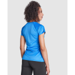 T-shirt técnica justa de poliéster para mulher 135 g/m2 Roly Direct Bahrain cor vermelho vista detalhe 3