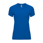 T-shirt técnica justa de poliéster para mulher 135 g/m2 Roly Direct Bahrain cor azul real segunda vista