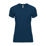 T-shirt técnica justa de poliéster para mulher 135 g/m2 Roly Direct Bahrain cor azul-marinho segunda vista