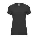 T-shirt técnica justa de poliéster para mulher 135 g/m2 Roly Direct Bahrain cor cinzento topo segunda vista