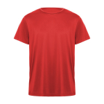 T-shirt técnica de manga curta de poliéster 135 g/m2 Roly Direct Daytona cor vermelho segunda vista