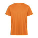 T-shirt técnica de manga curta de poliéster 135 g/m2 Roly Direct Daytona cor cor-de-laranja segunda vista