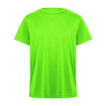T-shirt técnica de manga curta de poliéster 135 g/m2 Roly Direct Daytona cor verde fluorescente segunda vista