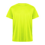 T-shirt técnica de manga curta de poliéster 135 g/m2 Roly Direct Daytona cor amarelo fluorescente segunda vista