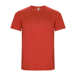 T-shirt técnica de manga curta de tecido reciclado 135 g/m2 Roly Direct Imola cor vermelho segunda vista