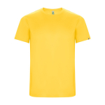 T-shirt técnica de manga curta de tecido reciclado 135 g/m2 Roly Direct Imola cor amarelo segunda vista