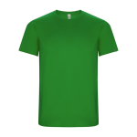 T-shirt técnica de manga curta de tecido reciclado 135 g/m2 Roly Direct Imola cor verde segunda vista