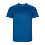 T-shirt técnica de manga curta de tecido reciclado 135 g/m2 Roly Direct Imola cor azul real segunda vista