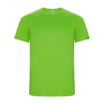 T-shirt técnica de manga curta de tecido reciclado 135 g/m2 Roly Direct Imola cor verde-lima segunda vista