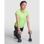 T-shirt técnica de poliéster reciclado para mulher 135 g/m2 Roly Direct Imola cor turquesa quarta vista de uso