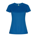 T-shirt técnica de poliéster reciclado para mulher 135 g/m2 Roly Direct Imola cor azul real segunda vista