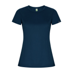 T-shirt técnica de poliéster reciclado para mulher 135 g/m2 Roly Direct Imola cor azul-marinho segunda vista