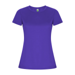 T-shirt técnica de poliéster reciclado para mulher 135 g/m2 Roly Direct Imola cor roxo segunda vista
