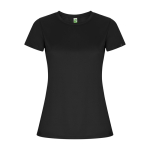 T-shirt técnica de poliéster reciclado para mulher 135 g/m2 Roly Direct Imola cor cinzento topo segunda vista