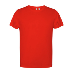 T-shirt técnica de poliéster reciclado 125 g/m2 Roly Direct Estoril cor vermelho segunda vista