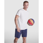 T-shirt técnica de poliéster reciclado 125 g/m2 Roly Direct Estoril cor branco quarta vista de uso