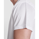 T-shirt técnica de poliéster reciclado 125 g/m2 Roly Direct Estoril cor branco vista detalhe 2