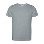 T-shirt técnica de poliéster reciclado 125 g/m2 Roly Direct Estoril cor cinzento segunda vista