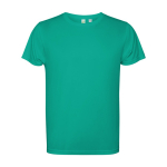 T-shirt técnica de poliéster reciclado 125 g/m2 Roly Direct Estoril cor verde esmeralda segunda vista
