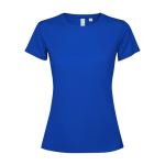 T-shirt técnica de poliéster reciclado para mulher 125 g/m2 Roly Direct Estoril cor azul real segunda vista