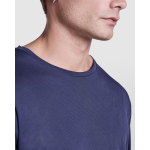 T-shirt técnica, manga comprida, poliéster 125 g/m2 Roly Direct Estoril L/S cor azul-marinho vista detalhe 1