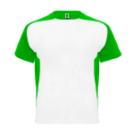 T-shirt técnica de poliéster com manga raglan 140 g/m2 Roly Direct Bugatti cor verde segunda vista