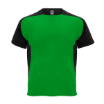 T-shirt técnica de poliéster com manga raglan 140 g/m2 Roly Direct Bugatti cor verde bosque segunda vista
