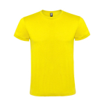 T-shirt de manga curta tubular de algodão 150 g/m2 Roly Direct Atomic cor amarelo segunda vista