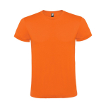 T-shirt de manga curta tubular de algodão 150 g/m2 Roly Direct Atomic cor cor-de-laranja segunda vista