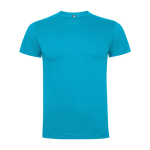 T-shirt de manga curta de algodão 165 g/m2 Roly Direct Dogo Premium cor turquesa segunda vista