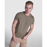 T-shirt de manga curta de algodão penteado 180 g/m2 Roly Direct Braco cor branco quarta vista de uso